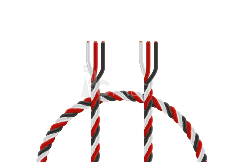 Kabel třížilový kroucený tenký FU 0.14mm2 (PVC)