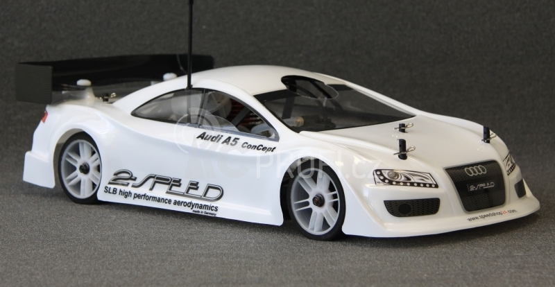Karoserie čirá 1/10 200mm Audi A5 včetně křídla a polepů