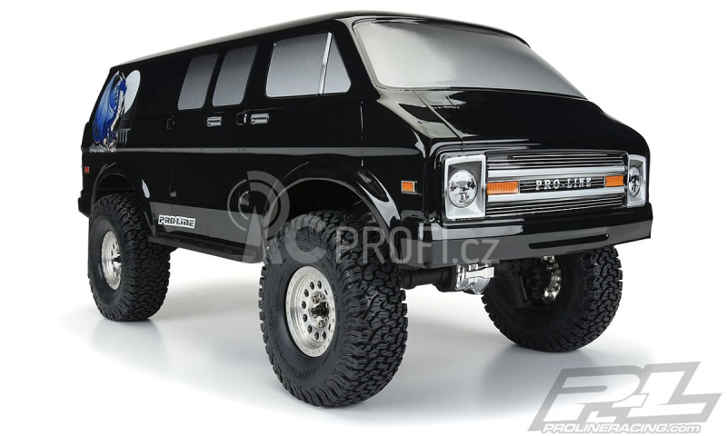 Karoserie lakovaná '70s Rock Van pro (12.3) 313mm podvozky, černá