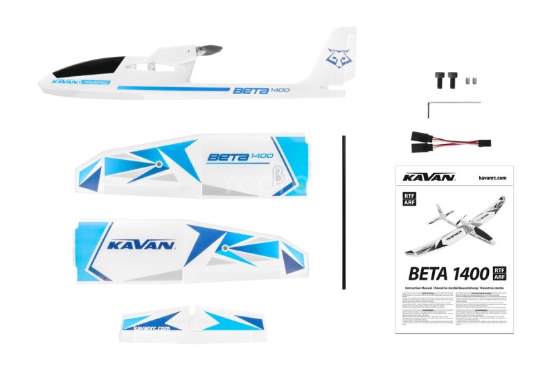 RC letadlo KAVAN Beta 1400 ARF, modrá