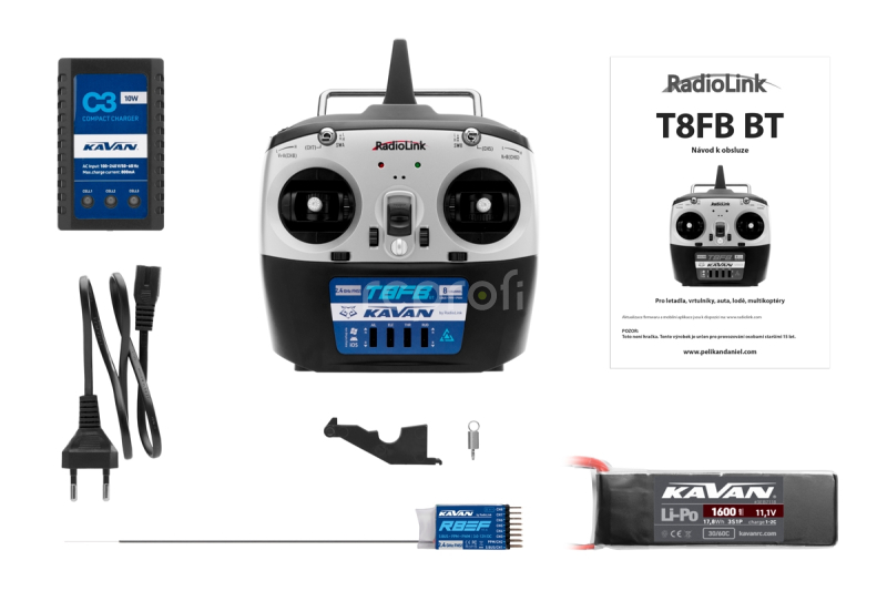 RC letadlo KAVAN Beta 1400 RTF, modrá