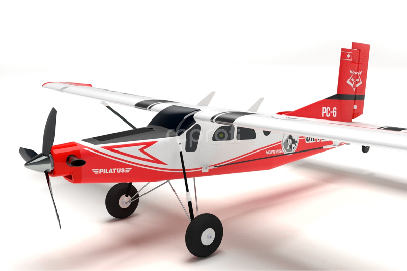RC letadlo KAVAN Pilatus PC-6 Porter 1500mm ARF, červená