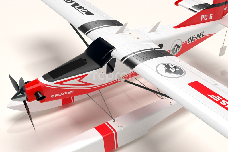 RC letadlo KAVAN Pilatus PC-6 Porter 1500mm ARF, červená