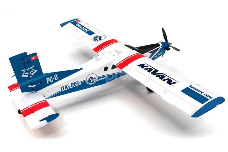 RC letadlo KAVAN Pilatus PC-6 Porter 1500mm ARF, modrá