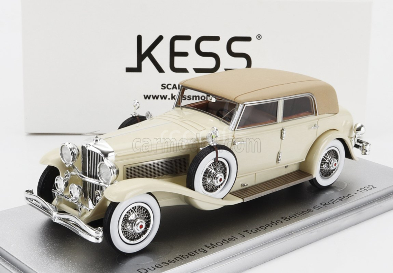 Kess-model Duesenberg Model J Torpedo Berline Rollston 1932 1:43 2 Tone Cream