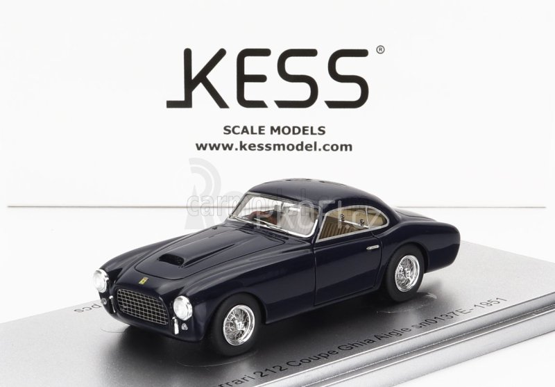 Kess-model Ferrari 212 Ghia Aigle Sn.0137e Coupe 1951 1:43 Blue