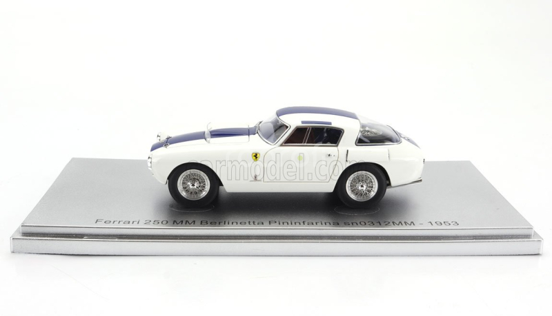 Kess-model Ferrari 250mm Sn0312mm Berlinetta Pininfarina 1953 1:43 Bílá Modrá