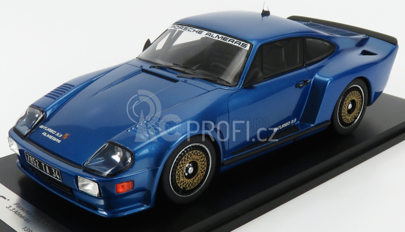 Kess-model Porsche 911 930 Biturbo 3.3 Almeras 1993 1:18 Blue Met