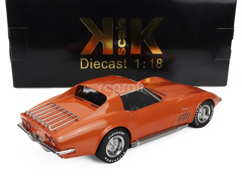 Kk-scale Chevrolet Corvette C3 1972 - With Removable Roof Parts 1:18 Orange