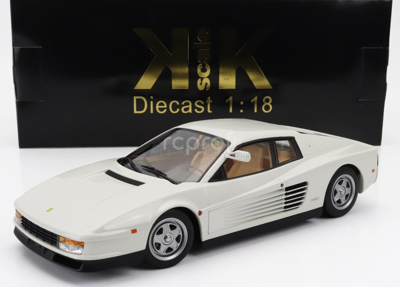 Kk-scale Ferrari Testarossa Mki Usa Version 1984 Monodado Monospecchio 1:18 Bílá