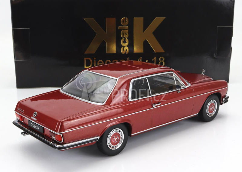 Kk-scale Mercedes benz 280c/8 (w114) Coupe 1969 1:18 Red Met