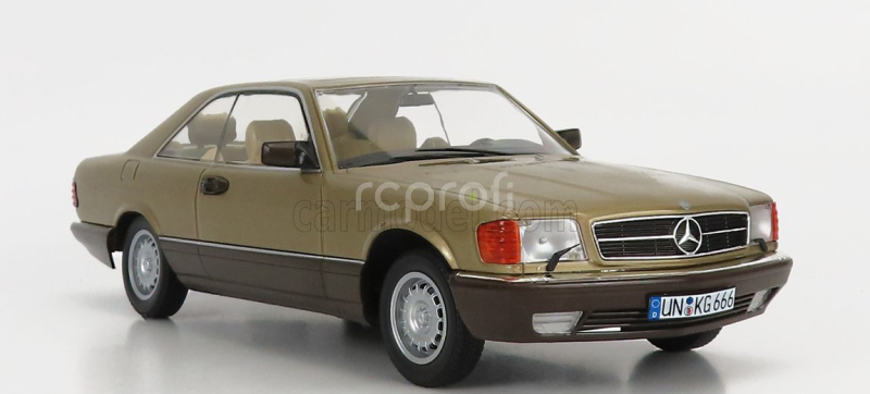 Kk-scale Mercedes benz S-class 500 Sec (c126) Coupe 1987 1:18 Gold Met