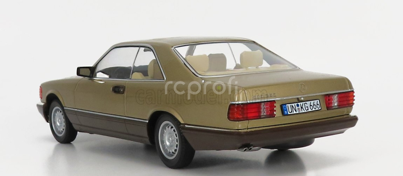 Kk-scale Mercedes benz S-class 500 Sec (c126) Coupe 1987 1:18 Gold Met