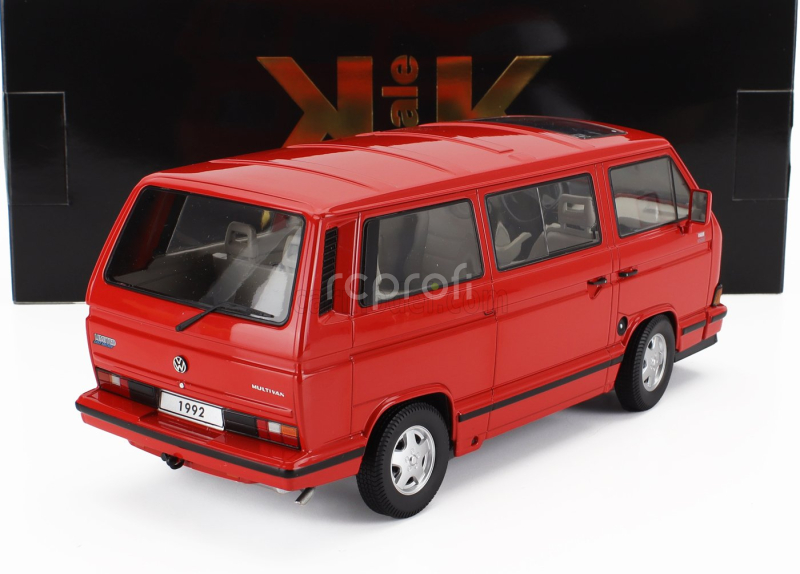 Kk-scale Volkswagen T3 Multivan Minibus (last Edition) 1992 1:18 Red