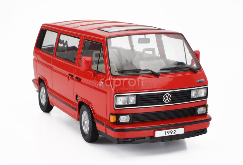 Kk-scale Volkswagen T3 Multivan Minibus (last Edition) 1992 1:18 Red