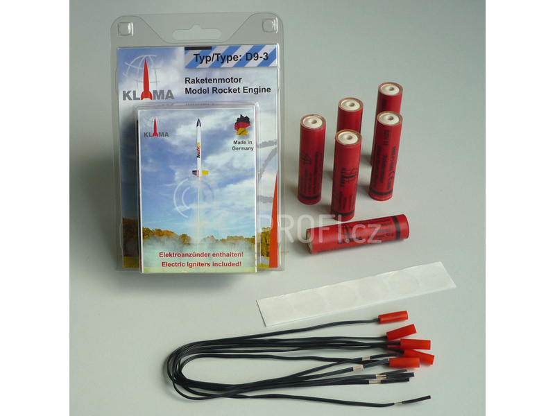 Klima raketový motor D9-3 EL (6ks)