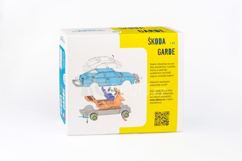 Abrex Škoda Garde (1982) 1:43 - Bílá Ledová - Stavebnice