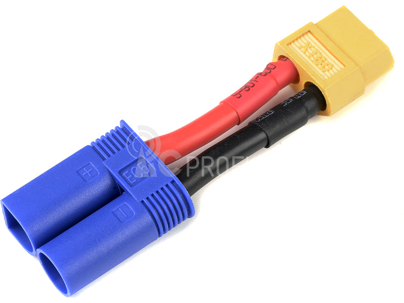 Konverzní kabel EC5 přístroj - XT-60 baterie 12AWG