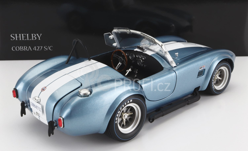 Kyosho Ford usa Shelby Cobra 427 S/c Spider 1962 1:18 Světle Modrá Bílá