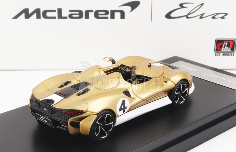 Lcd-model Mclaren Elva 2020 1:64 Šampaňské Bílé