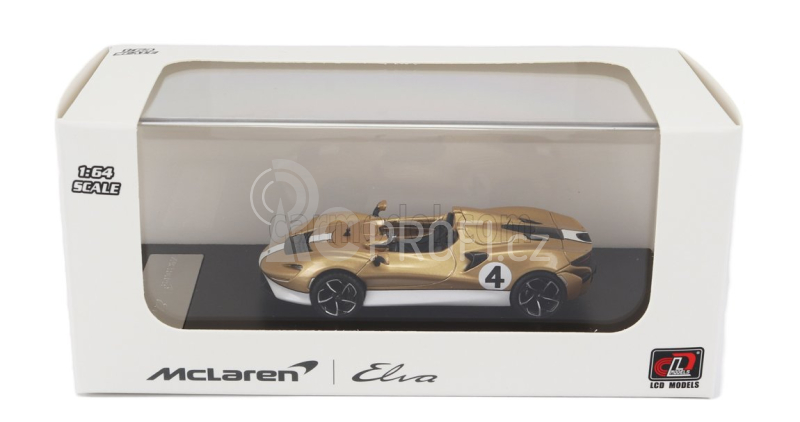 Lcd-model Mclaren Elva 2020 1:64 Šampaňské Bílé