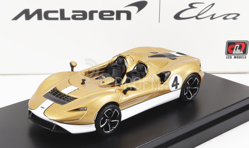 Lcd-model Mclaren Elva 2020 1:64 Šampaňské Bílé