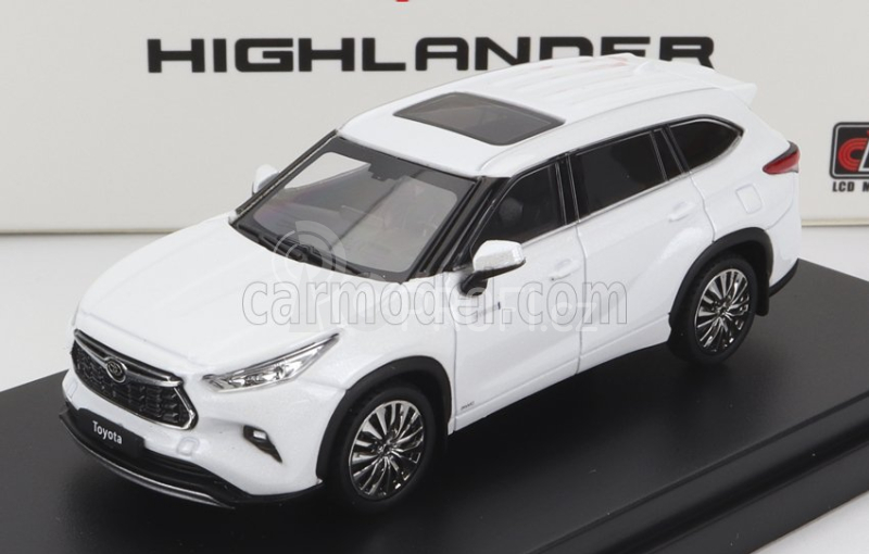 Lcd-model Toyota Highlander 2022 1:64 Bílá