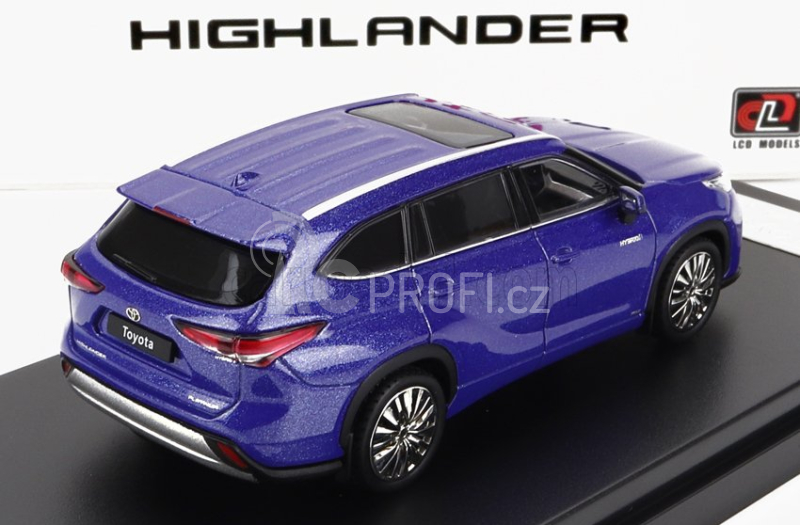 Lcd-model Toyota Highlander 2022 1:64 Blue