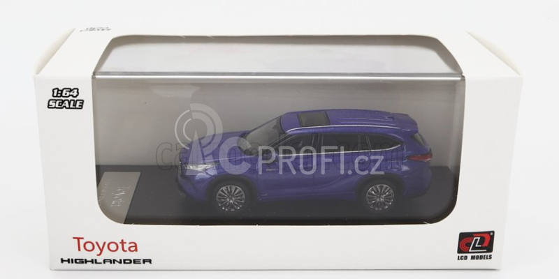 Lcd-model Toyota Highlander 2022 1:64 Blue