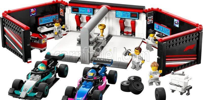 Lego Accessories Lego City - F1  Garage Mercedes Gp W15 + Alpine A524 Cars 2024 - 678 Pezzi - 678 Pcs Různé