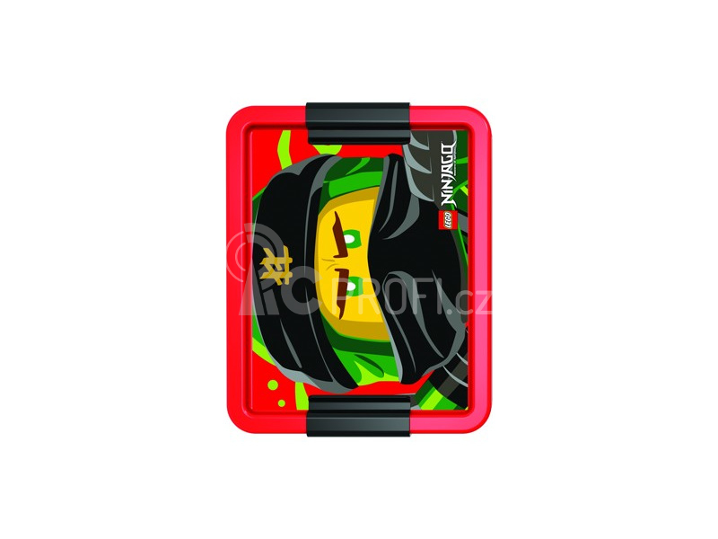LEGO box na svačinu 170x135x69mm - Ninjago červený