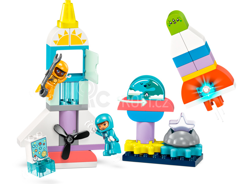LEGO DUPLO - Vesmírné dobrodružství s raketoplánem 3 v 1