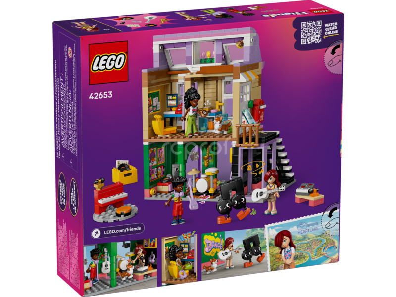LEGO Friends - Obchod s hudebninami a byt