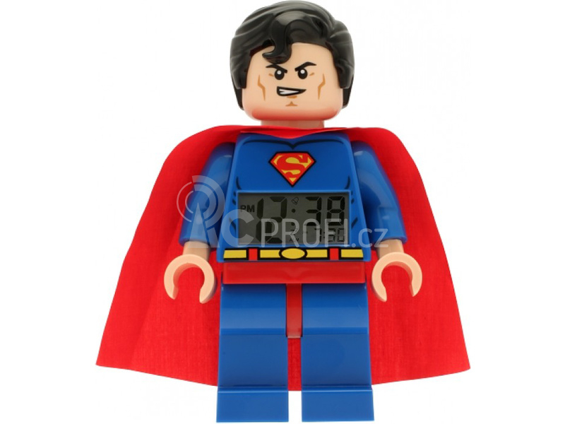 LEGO hodiny s budíkem DC Super Heroes Superman