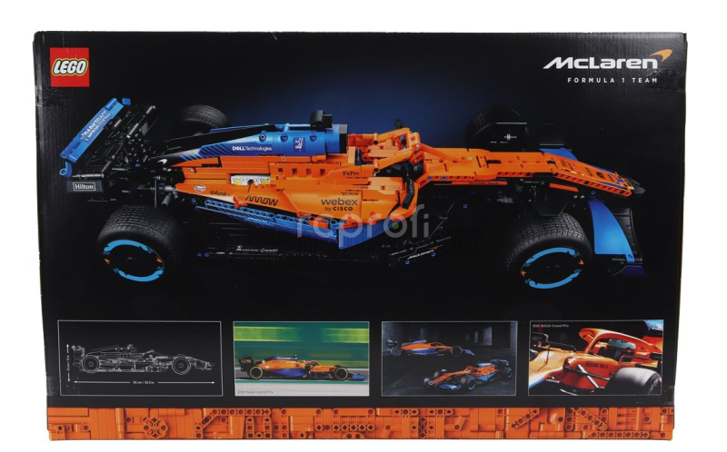 Lego Mclaren Lego Technic - F1  Mcl36 Team Mclaren Season 2022 - 1432 Pezzi - 1432 Pieces 1:8 Oranžová Světle Modrá