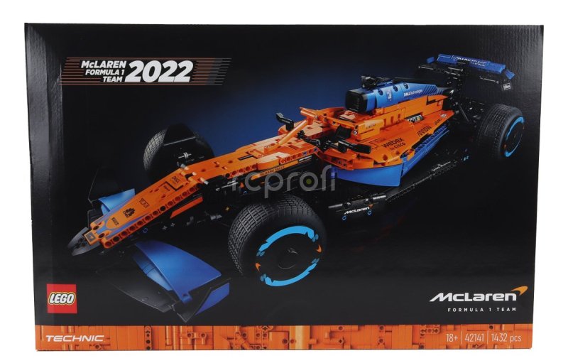 Lego Mclaren Lego Technic - F1  Mcl36 Team Mclaren Season 2022 - 1432 Pezzi - 1432 Pieces 1:8 Oranžová Světle Modrá