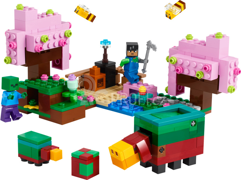 LEGO Minecraft - Zahrada s rozkvetlými třešněmi