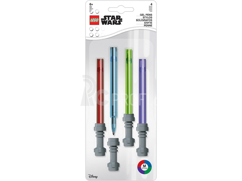 LEGO set gelových per Star Wars světelný meč - 4ks