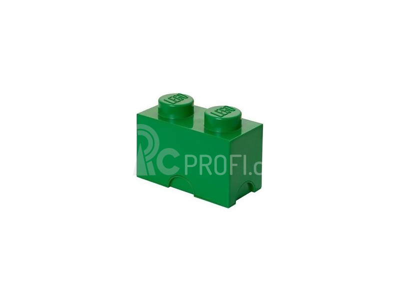 LEGO úložný box 125x250x180mm - tmavě zelený