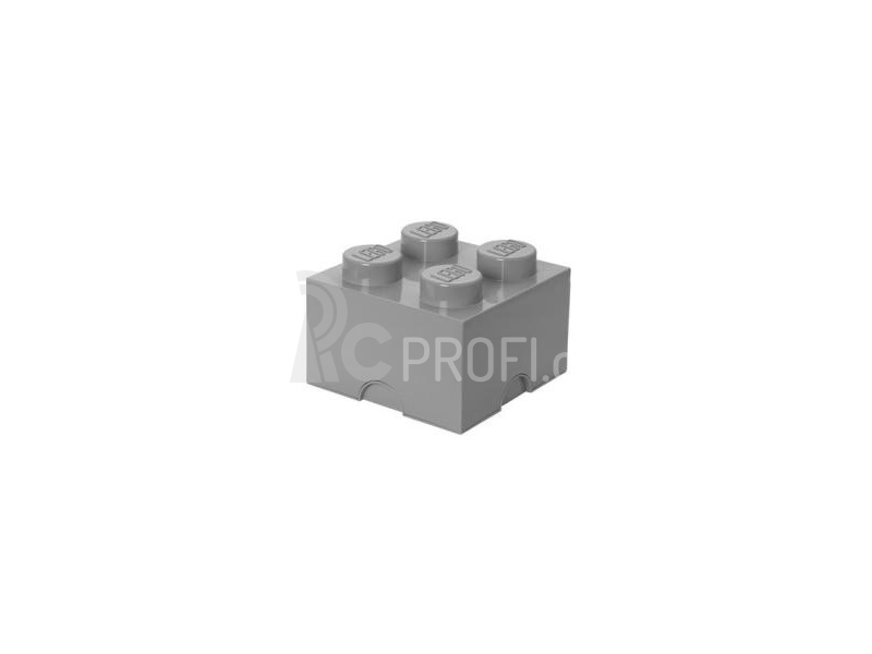 LEGO úložný box 250x250x180mm - šedý