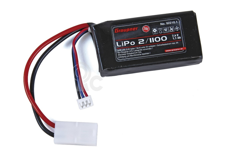 LiPo-Acu Graupner 2/1100 7,4V s TAM konektorem