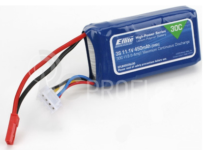 LiPol 11.1V 450mAh 3čl. 30C JST