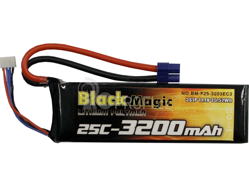 LiPol Black Magic 11.1V 3200mAh 25C EC3