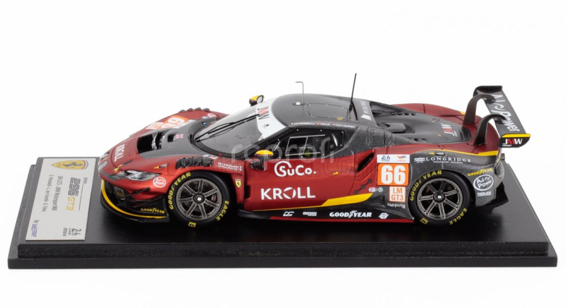 Looksmart Ferrari 296 Gt3 3.0l Turbo V6 Team Jmw Motorsport N 66 24h Le Mans 2024 Giacomo Petrobelli - Larry Ten Voorde - Salih Yoluc 1:43 Červená Černá