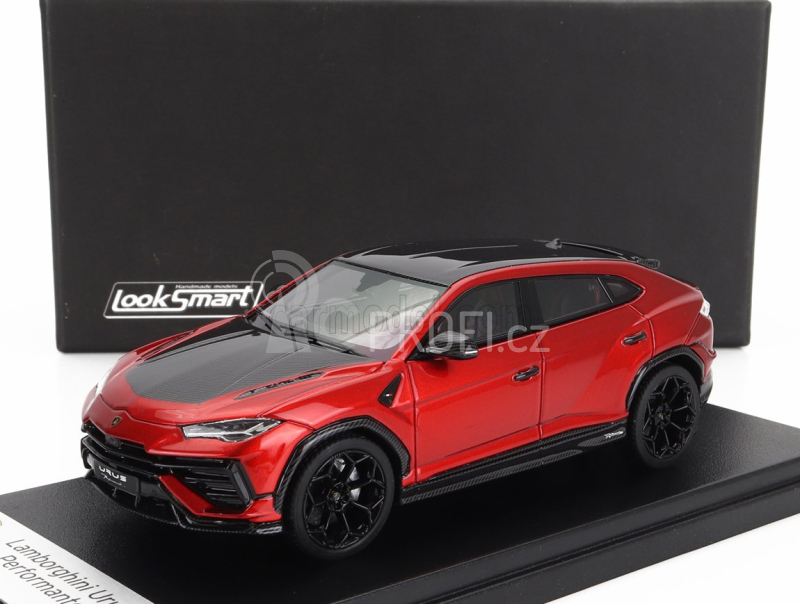 Looksmart Lamborghini Urus Performante 2022 1:43 Rosso Efesto - Červený Karbon