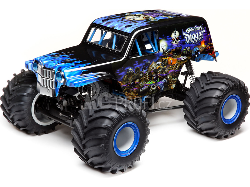 RC auto Losi LMT Monster Truck 1:8 4WD RTR Grave Digger