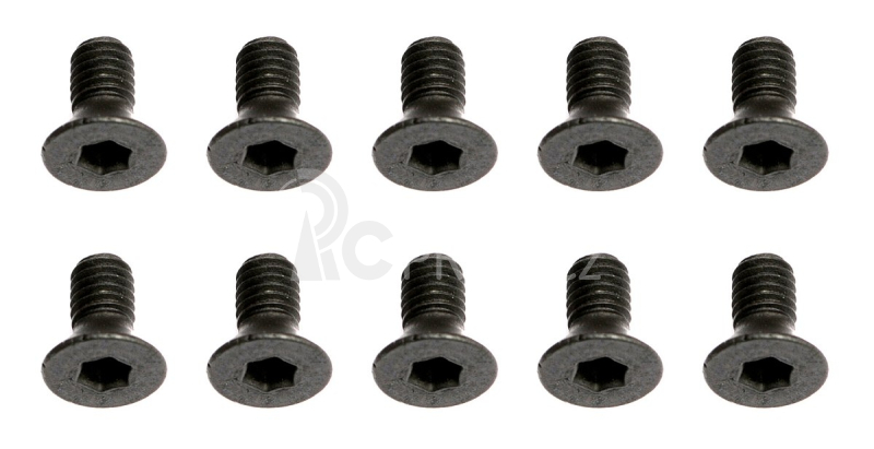 M3x0,5x6mm, Imbus šrouby s zápustnou hlavou, 10 ks.