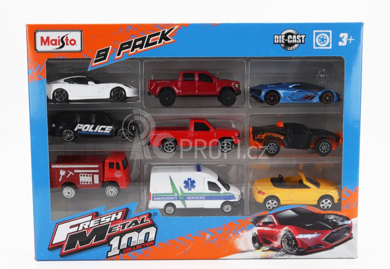 Maisto Audi Set Assortment 9 Cars Pieces 1:64 Různé