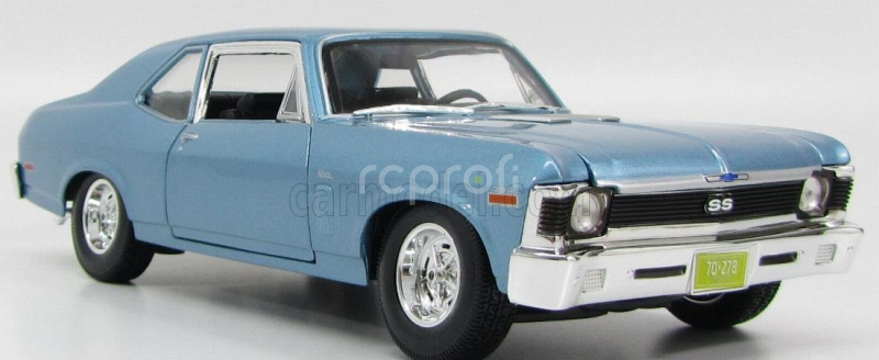 Maisto Chevrolet Nova Ss Coupe 2-door 1970 1:18 Světle Modrá