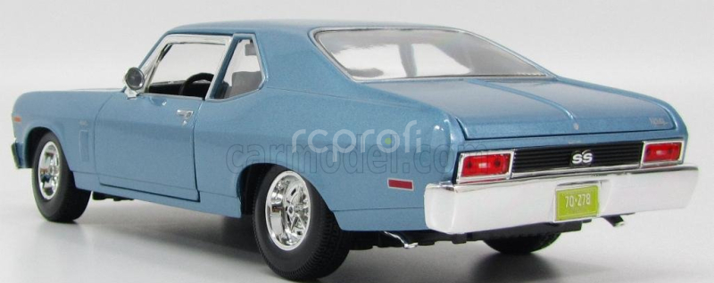 Maisto Chevrolet Nova Ss Coupe 2-door 1970 1:18 Světle Modrá